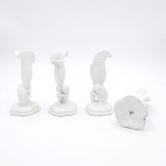 Set of Four Porcelain Frog Bud Vases made by Greenpoint U S A circa 1880 - 2597580