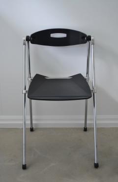 Set of Four Postmodern Italian Folding Side Chairs - 2189493