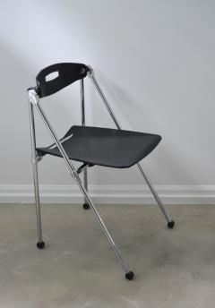 Set of Four Postmodern Italian Folding Side Chairs - 2189494
