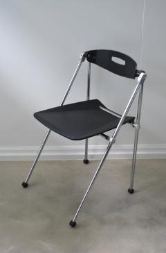 Set of Four Postmodern Italian Folding Side Chairs - 2189495