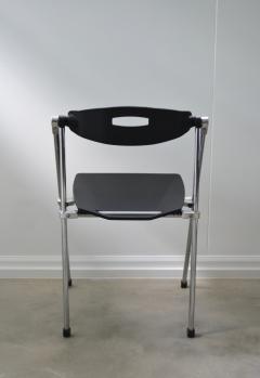 Set of Four Postmodern Italian Folding Side Chairs - 2189496