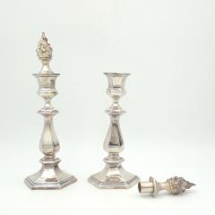 Set of Four Reed Barton Silver Plated Candlesticks U S A circa 1900 - 4137592