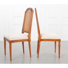 Set of Four Reproduction Fruitwood Louis XVI Style Dining Chairs - 2163920