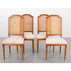Set of Four Reproduction Fruitwood Louis XVI Style Dining Chairs - 2163937