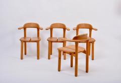 Set of Four Rustic Scandinavian Mid Century Modern Dining Chairs - 1981158