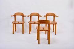 Set of Four Rustic Scandinavian Mid Century Modern Dining Chairs - 1981159