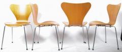 Set of Four Scandinavian Modern Arne Jacobsen Chairs - 2872477