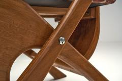 Set of Four Sculptural High Back Dining Chairs Europe 1980s - 4584392