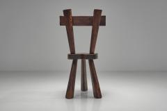 Set of Four Sculptural Pine Chairs Europe Mid 20th Century - 4711003