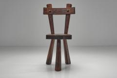 Set of Four Sculptural Pine Chairs Europe Mid 20th Century - 4711005