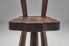 Set of Four Sculptural Pine Chairs Europe Mid 20th Century - 4711008