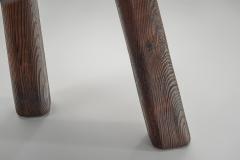 Set of Four Sculptural Pine Chairs Europe Mid 20th Century - 4711012