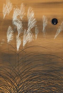 Set of Four Sliding Doors Fusuma Wild Grasses - 3209185