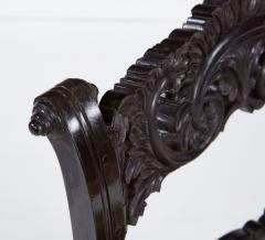 Set of Four Solid Ebony Chairs - 4562456