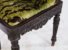 Set of Four Solid Ebony Chairs - 4562461