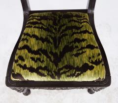 Set of Four Solid Ebony Chairs - 4562462