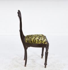 Set of Four Solid Ebony Chairs - 4562463