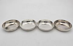 Set of Four Sterling Silver Coasters Shreve Co U S A circa 1950 - 4436898