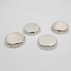 Set of Four Sterling Silver Coasters Shreve Co U S A circa 1950 - 4436901