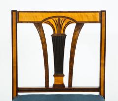 Set of Four Swedish Birch and Stained Birch Side Chairs circa 1930 1940 - 757365