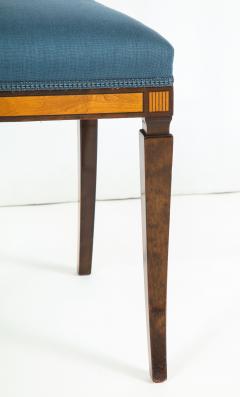 Set of Four Swedish Birch and Stained Birch Side Chairs circa 1930 1940 - 757370