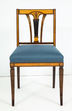 Set of Four Swedish Birch and Stained Birch Side Chairs circa 1930 1940 - 757371
