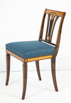 Set of Four Swedish Birch and Stained Birch Side Chairs circa 1930 1940 - 757372