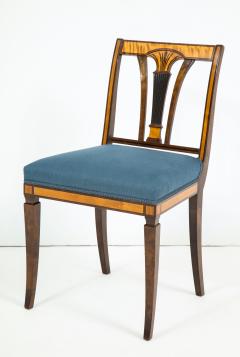 Set of Four Swedish Birch and Stained Birch Side Chairs circa 1930 1940 - 757373