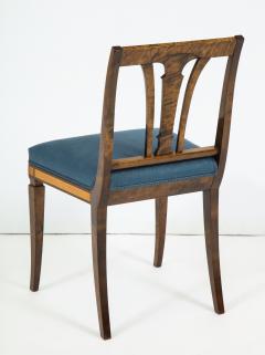 Set of Four Swedish Birch and Stained Birch Side Chairs circa 1930 1940 - 757375