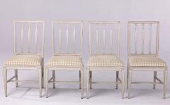 Set of Four Swedish Painted Dining Chairs in the Gustavian Style - 2913426