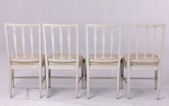 Set of Four Swedish Painted Dining Chairs in the Gustavian Style - 2913435