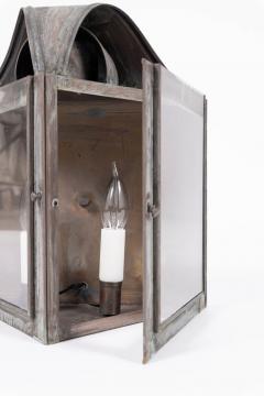 Set of Four Verdigris Green and Copper Wall Mounted Lanterns - 4475984