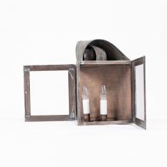 Set of Four Verdigris Green and Copper Wall Mounted Lanterns - 4475989