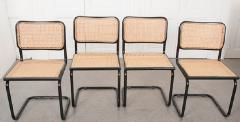 Set of Four Vintage Bauhaus Style Steel Side Chairs - 1213218