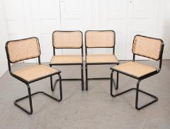 Set of Four Vintage Bauhaus Style Steel Side Chairs - 1213219