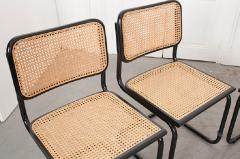 Set of Four Vintage Bauhaus Style Steel Side Chairs - 1213221