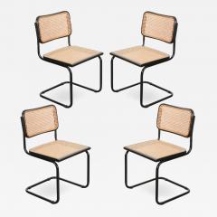 Set of Four Vintage Bauhaus Style Steel Side Chairs - 1216085