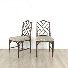 Set of Four Vintage Chinese Chippendale Style Chairs - 4035465