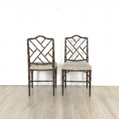 Set of Four Vintage Chinese Chippendale Style Chairs - 4035467