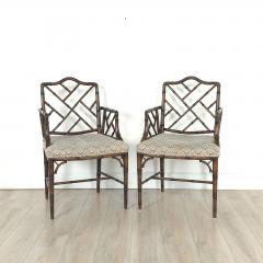 Set of Four Vintage Chinese Chippendale Style Chairs - 4035468