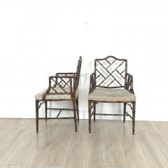 Set of Four Vintage Chinese Chippendale Style Chairs - 4035469