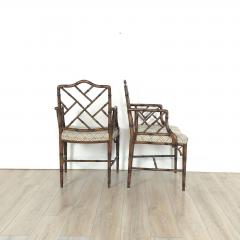 Set of Four Vintage Chinese Chippendale Style Chairs - 4035472