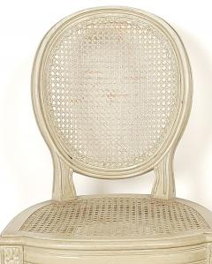 Set of Four Vintage Louis XVI Style Painted Chairs - 3273374
