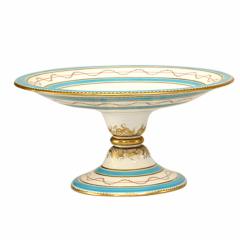 Set of French Victorian Porcelain Dessert Dishes - 4201268