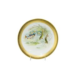 Set of French Victorian Porcelain Dinner Plates - 4710680