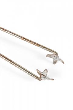 Set of French Victorian Style Iron and Brass Scroll Design Fire Tools - 4664360