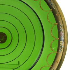 Set of Green Crystal Dinner Plates - 4322404