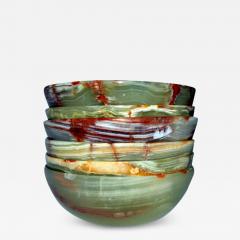 Set of Green Onyx Bowls - 2995932