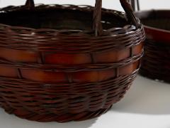 Set of Ikebana Bamboo Baskets Maeda Chikub sai Meiji Period - 4699767