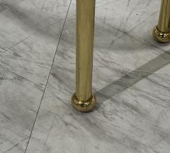 Set of Italian Brass and Smoked Glass Modular Side Tables 1970s - 4313526